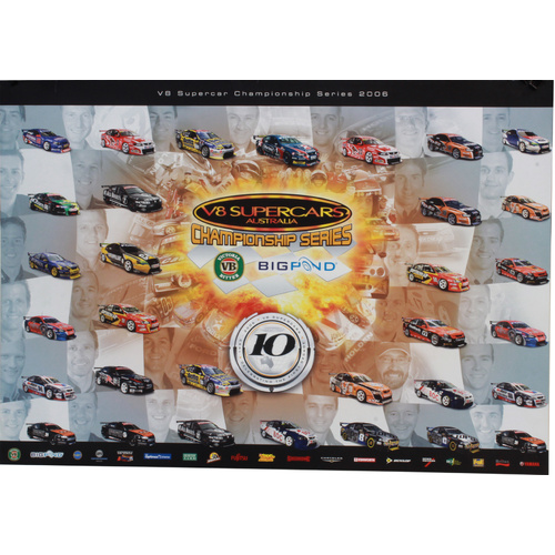 2006 V8 Supercars Champion Series 10th Anniversary Poster