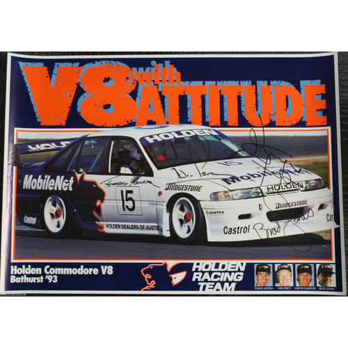 Holden VP Commodore Poster Signed