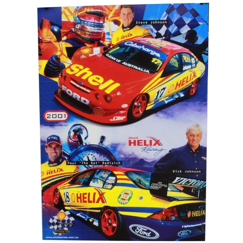 Johnson / Radisich 2001 Shell Helix Racing Poster