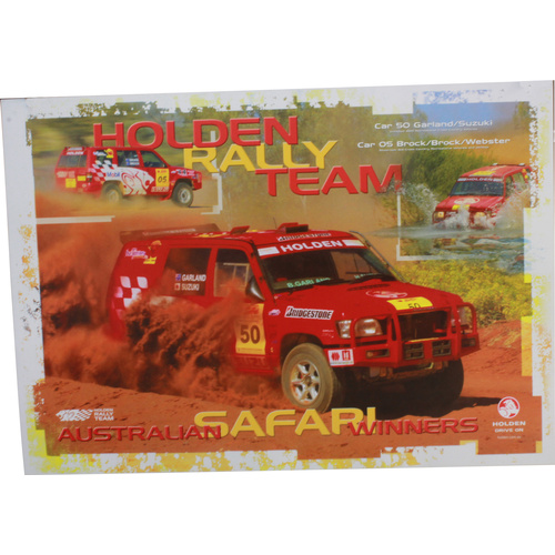 Holden Rally Team Australia Safari Winners Poster