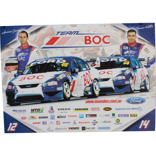 Andrew Jones & Simon Wills Team BOC Poster