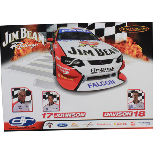 Steve Johnson & Will Davison Jim Beam Racing Poster