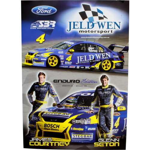 James Courtney & Glenn Seton 2006 Jeld Wen Motorsport Poster
