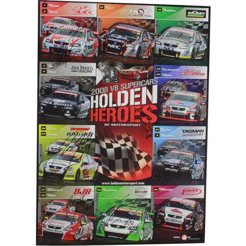 Signed 2008 Holden Heroes Poster