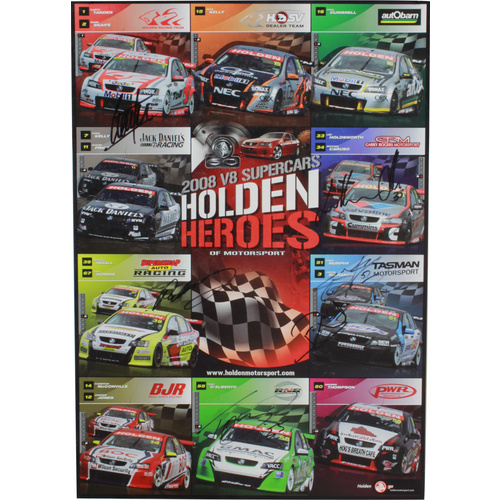 Signed 2008 Holden Heroes Poster