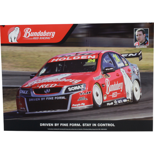 David Reynolds Bundaberg Red Racing Poster