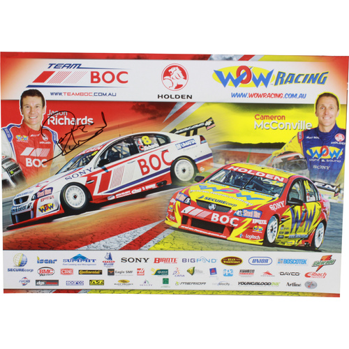 Signed Jason Richard Team BOC Poster