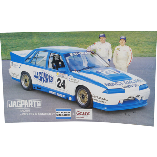Kay & Grant Holden VL Walkinshaw Jag Parts Racing Poster