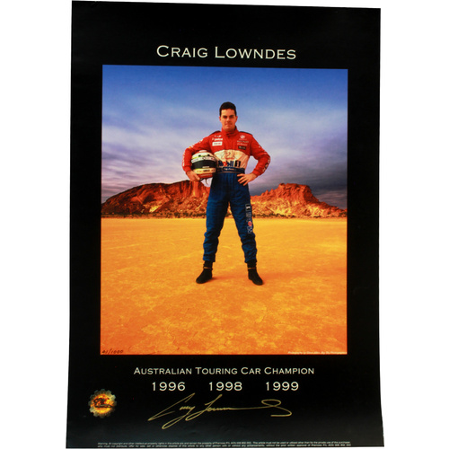 Signed Craig Lowndes ATCC Champion Poster