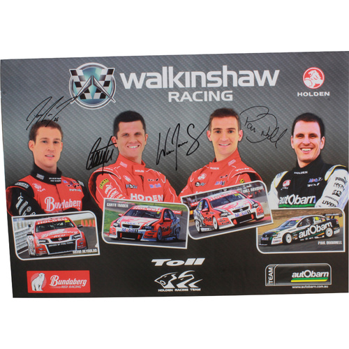 Signed Holden Walkinshaw Racing Poster