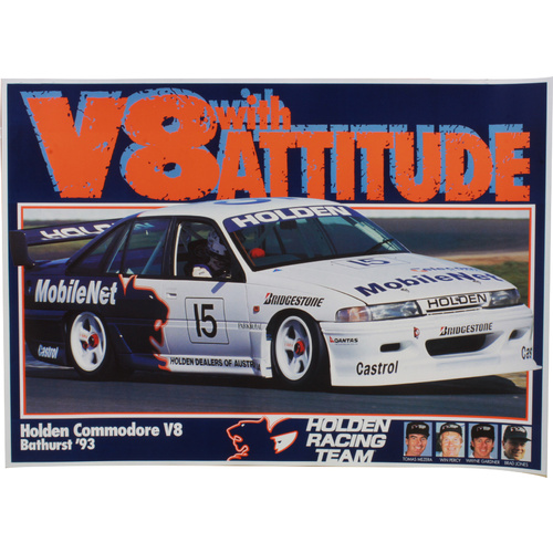 HRT 1993 Bathurst 'V8 With Attitude' Poster