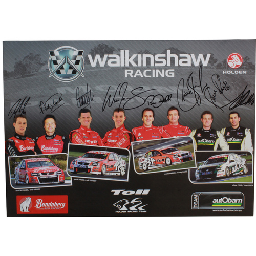 Signed 2009 Walkinshaw Racing Poster