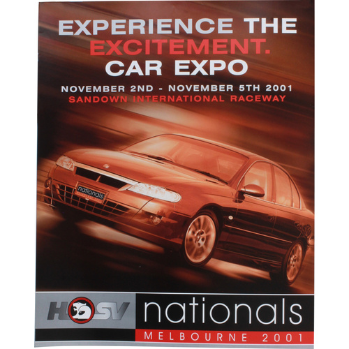 2001 HSV Nationals Poster