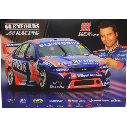 Fabian Coulthard Glenfords Racing Poster