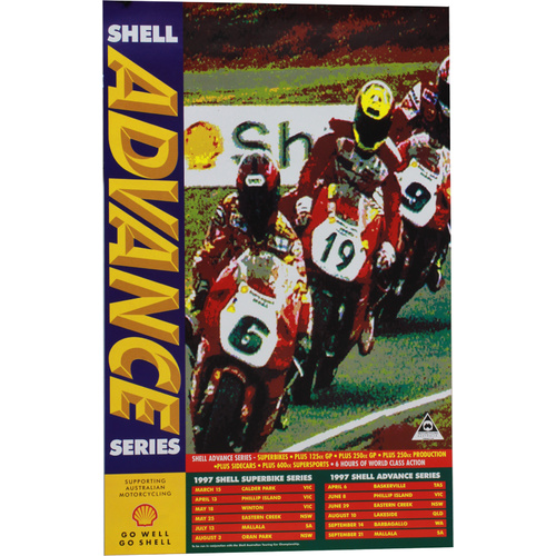 1997 Shell Advance Series Superbikes Poster