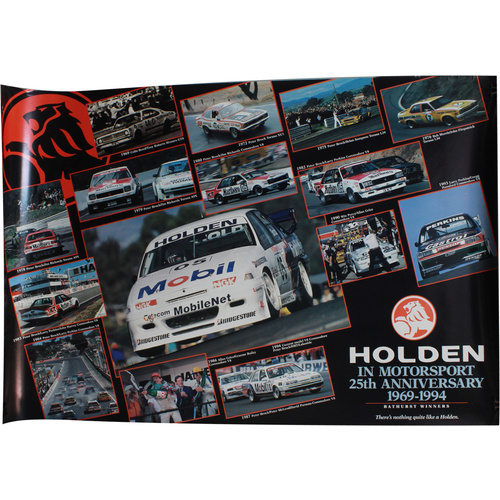 Large Holden Motorsports 25th Anniversary Poster