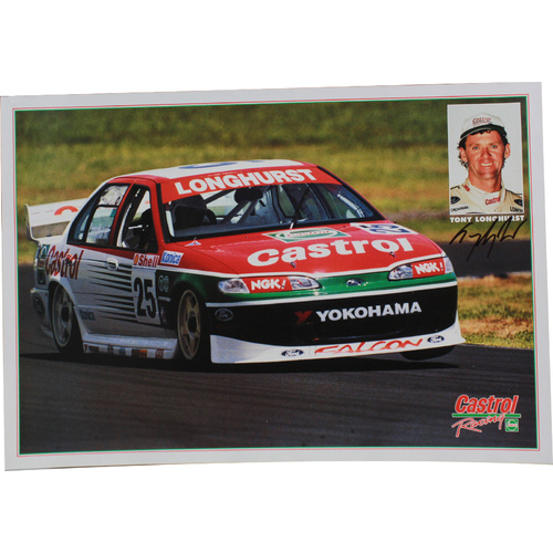 Signed Tony Longhurst Poster