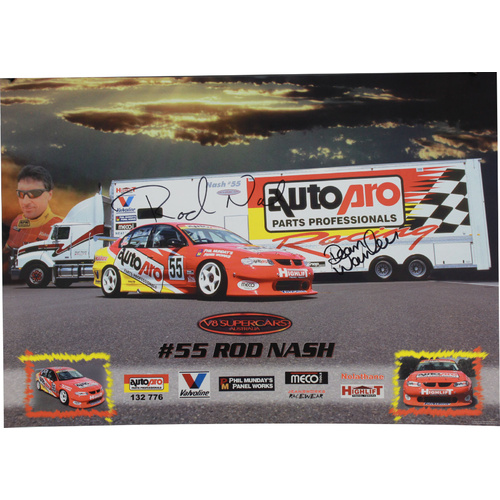 Signed Rod Nash & Dean Wanless Poster