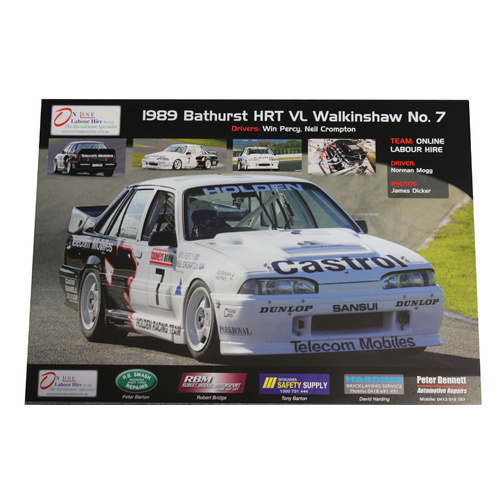HTR Walkinshaw Percy Crompton 1989 Bathurst Poster