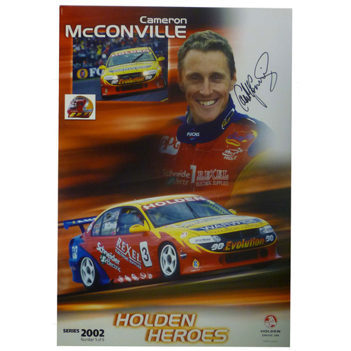 Holden 2002 Cameron McConville 5/6 Poster Signed