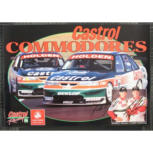 Larry Perkins / Russell Ingall Castrol Poster