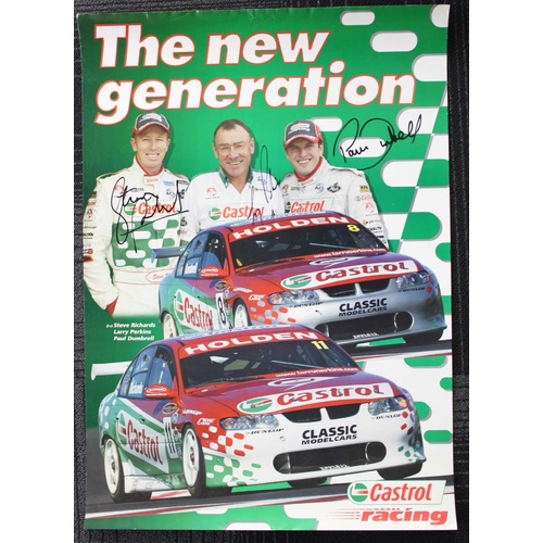 Larry Perkins, Steven Richards & Paul Dumbrell Castrol Poster