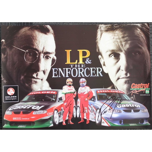Larry Perkins & Russell Ingall Signed Poster