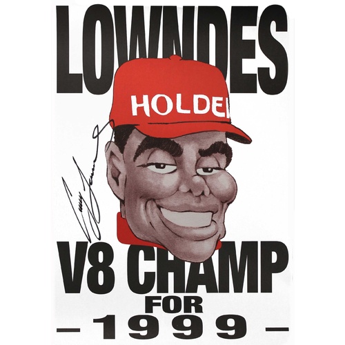 Craig Lowndes V8 Champ for 1999 Poster