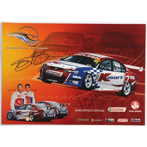 Kmart Racing Team Signed Poster
