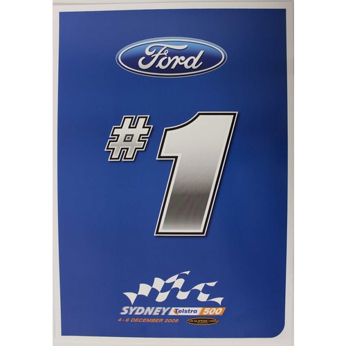 Ford #1 2009 Sydney 500 Promotional Card