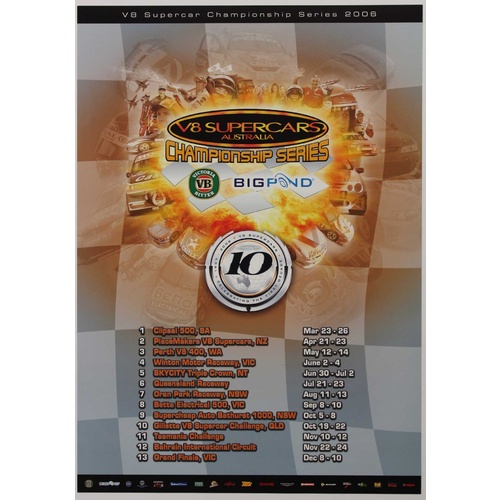 V8 Supercars Championship Series Poster