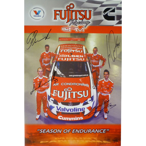 Signed Garry Rogers Motorsport Poster 2011 Team