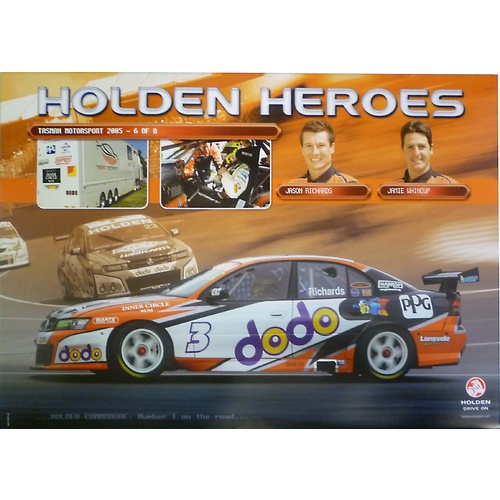 Holden Heroes Poster 2005 Tasman Motorsport