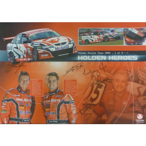 Signed Holden Heroes Poster HRT 2004