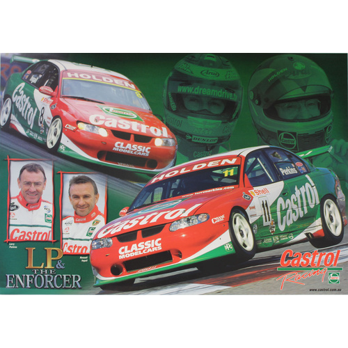Larry Perkins & Russell Ingall Castrol Racing Poster