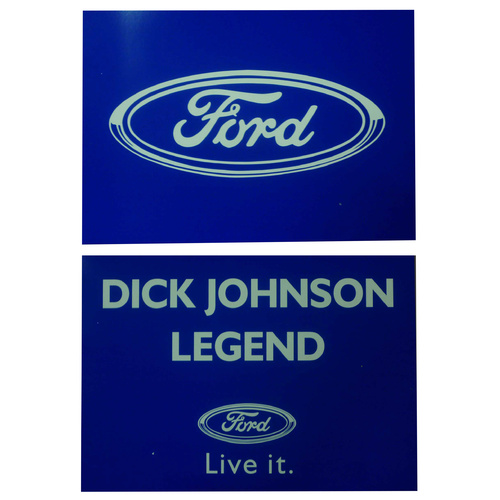 Dick Johnson Legend Ford Double Sided Poster Pair
