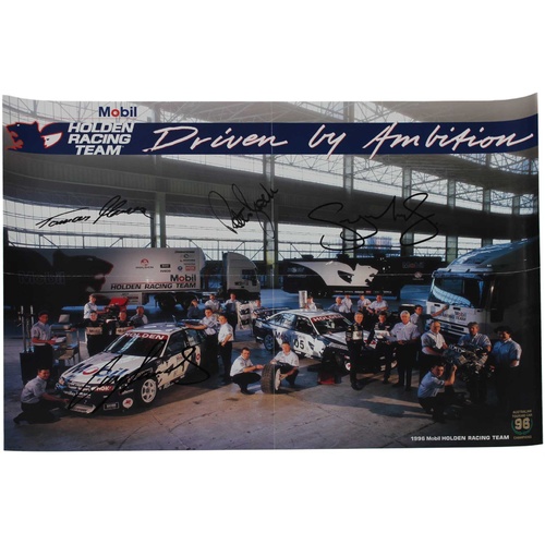 Signed Holden Racing Team 1996 Poster