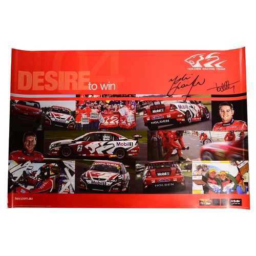 Signed Mark Skaife & Todd Kelly Poster
