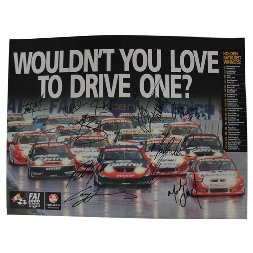 Signed 1998 FAI Bathurst Poster