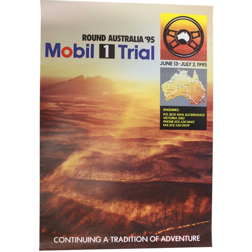 Round Australia 1995 Mobil 1 Trial Poster