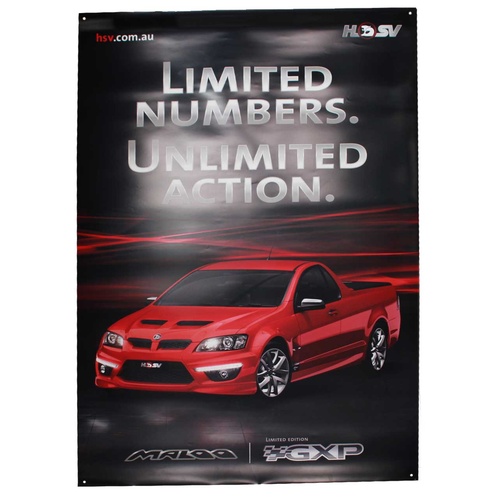 HSV Maloo Limited Edition GXP Dealership Banner