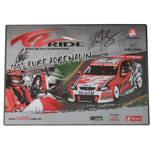 Signed Garth Tander & Will Davison Laminated Poster