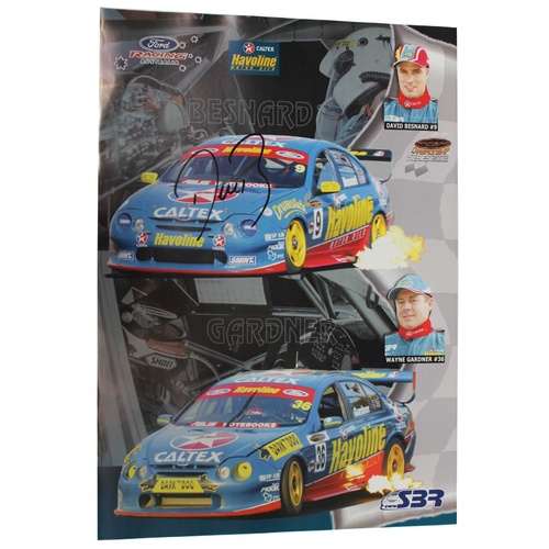 Signed Ford Racing Australia Havoline Poster