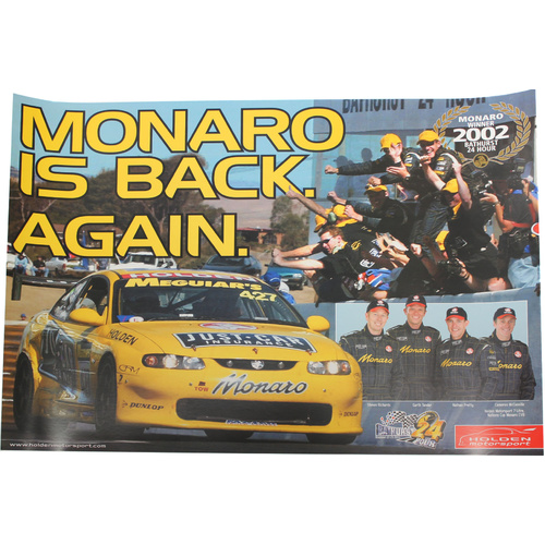 Bathurst 24 Hour Winner Monaro is Back Poster