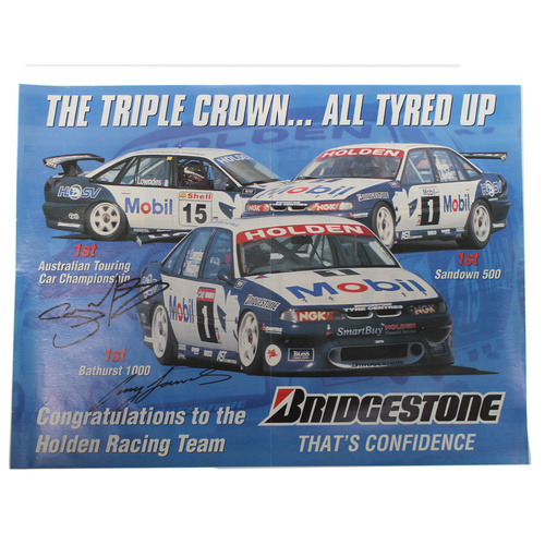 Craig Lowndes / Greg Murphy Signed 1996 Poster