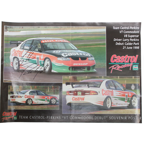 Larry Perkins / Russel Ingall Signed 1998 Poster