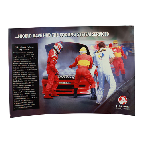 Holden Quality Service Cooling System Poster
