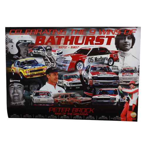Peter Brock King Of The Mountain 1972-1987 Poster