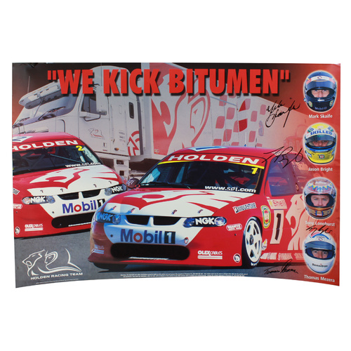 Signed HRT We Kick Bitumen Poster