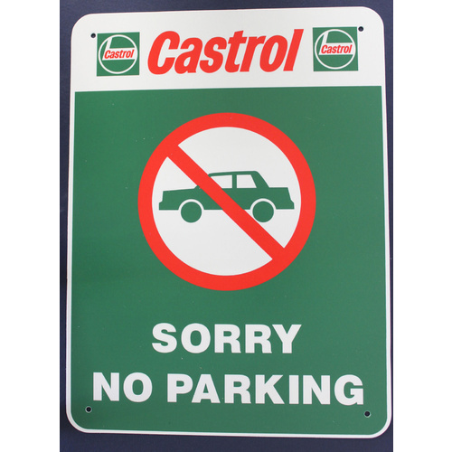 Castrol Workshop Safety Sign - Sorry No Parking